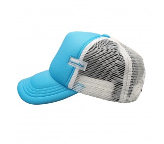 Turquoise Plain Trucker Fashion Fit Pet | Zijkant