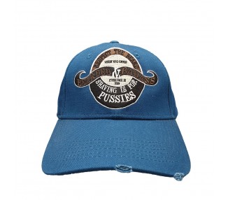 Bearded & Badass Hat Blue | Voorkant