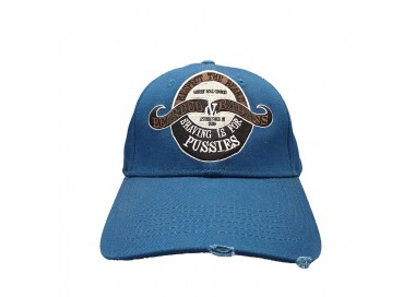 Bearded & Badass Hat Blue | Voorkant