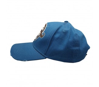 Bearded & Badass Hat Blue | Zijkant