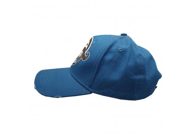 Bearded & Badass Hat Blue | Zijkant