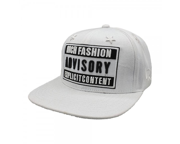 Lauren Rose Rich Fashion Advisory Snapback Pet - White