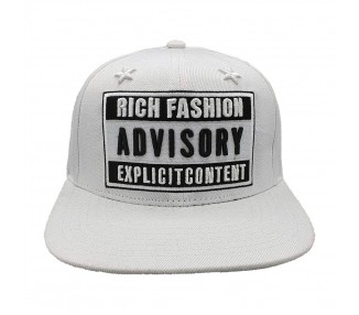 Lauren Rose Rich Fashion Advisory Snapback Pet - White