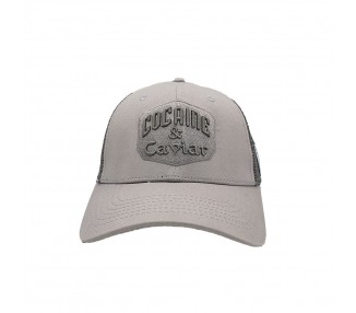 Cocaine & Caviar Trucker Snapback Pet - Grijs