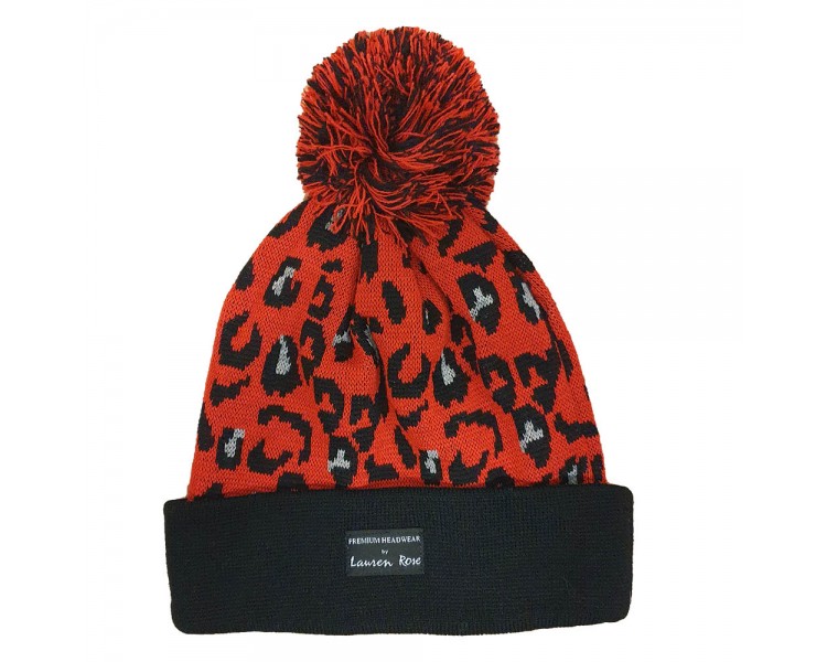 Lauren Rose Beanie Chigaco with Pompom