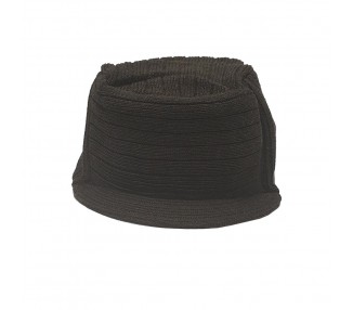 Lauren Rose Military Beanie with Visor - Zwart