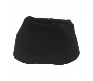 Lauren Rose Military Beanie with Visor - Zwart