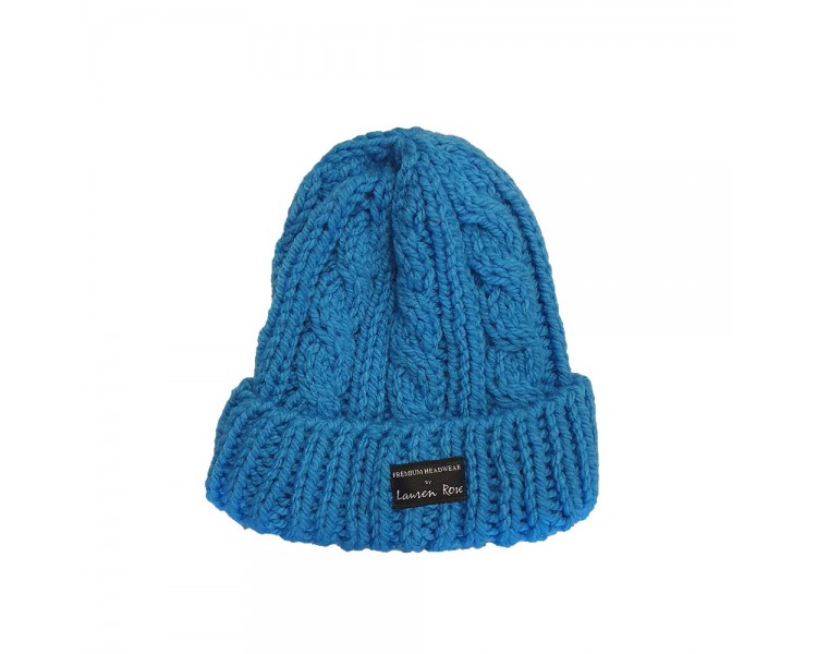 Lauren Rose Sky Blue Beanie