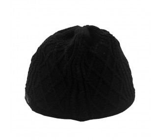 Lauren Rose - Beanie with Small Visor - Black