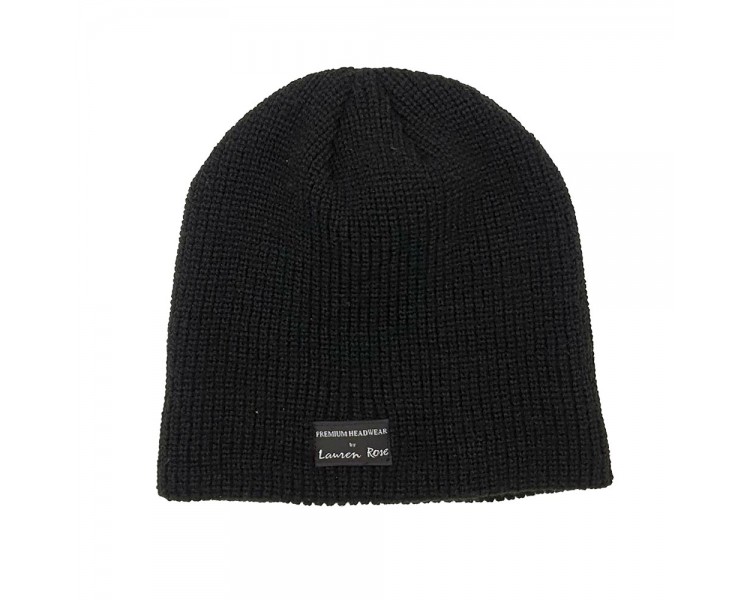 Lauren Rose - Tube Beanie - Black