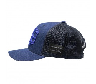 Double Denim Rose Trucker Snapback Pet