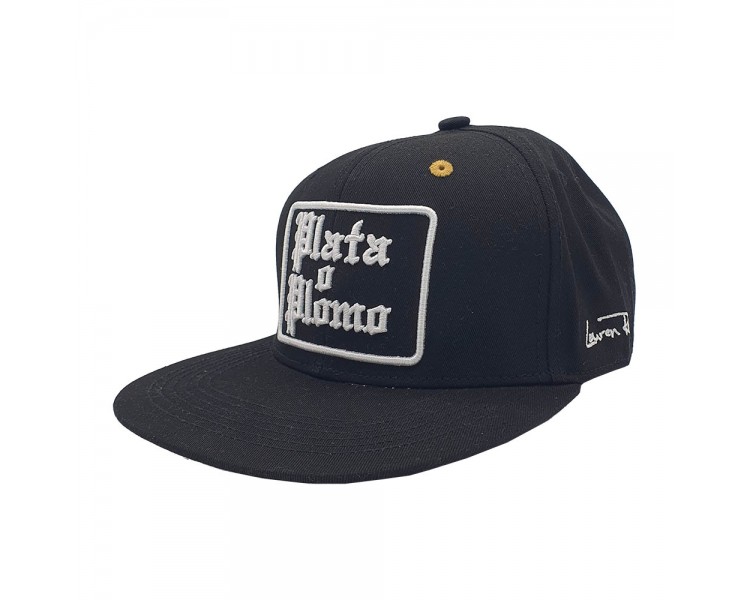 Plata O Plomo Snapback Hat Black