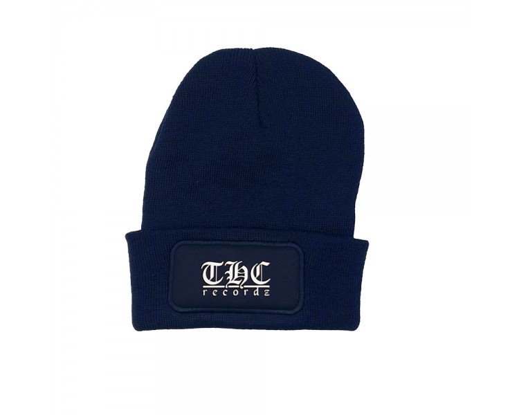 THC Recordz Cuffed Beanie Navy