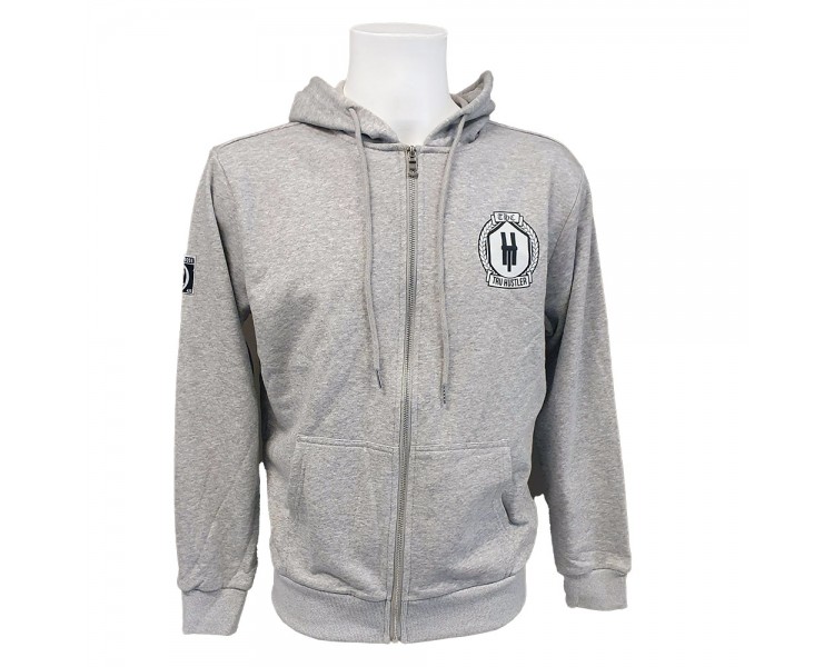 Tru Hustler (THC Recordz) Full-Zip Hoody - Heather Grey