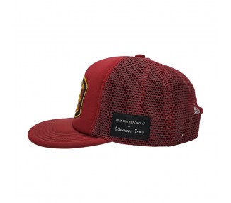 Rose Burgundy Gold Patch Trucker Pet