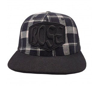 Black/White Blocked rose’ Trucker Hat