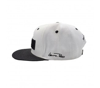 Sorry I'm Fresh White Snapback with Leaterlook Visor