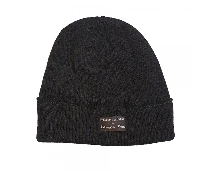 Lauren Rose Beanie Black