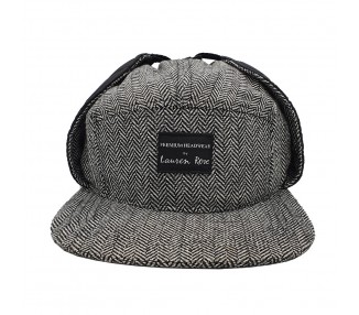 Lauren Rose 5-panel Dog-ears Fitted Pet Grey/Black